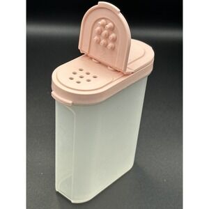 Tupperware Modular Mate #1846 Large Spice Container with Pink Lid